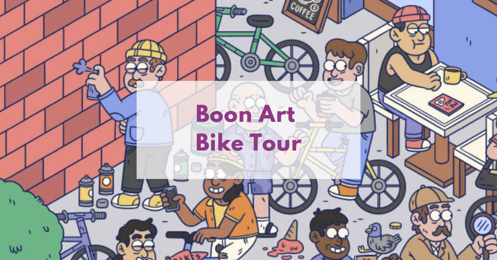 Boon Art Bike Tour illustration